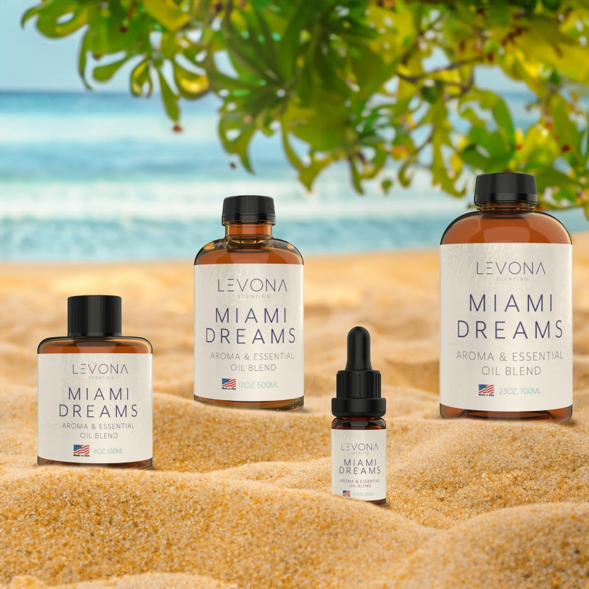 Levona Scent Essential Oils for Diffusers for Home: Miami Dreams Hotel & Home Luxury Scents Fragrance Oil LEVONA SCENTBuy Supplements Australia