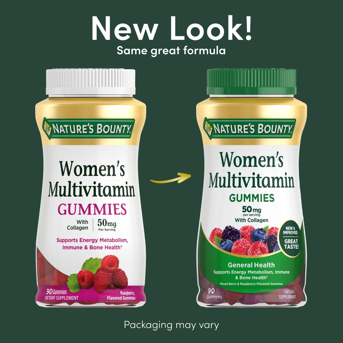 Nature's Bounty Women Multivitamin Gummies, Vitamin Supplements for Adults, General Health, Supports Immune and Bone Health, OmniHealth US