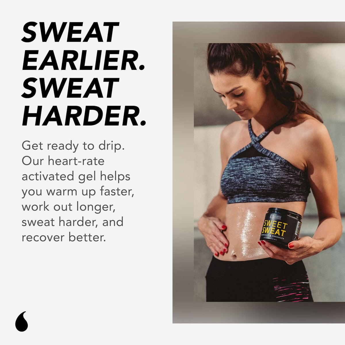 Sports Research Sweet Sweat 'Workout Enhancer' Gel XL Jar - Maximize Your Exercise Sports ResearchBuy Supplements Australia