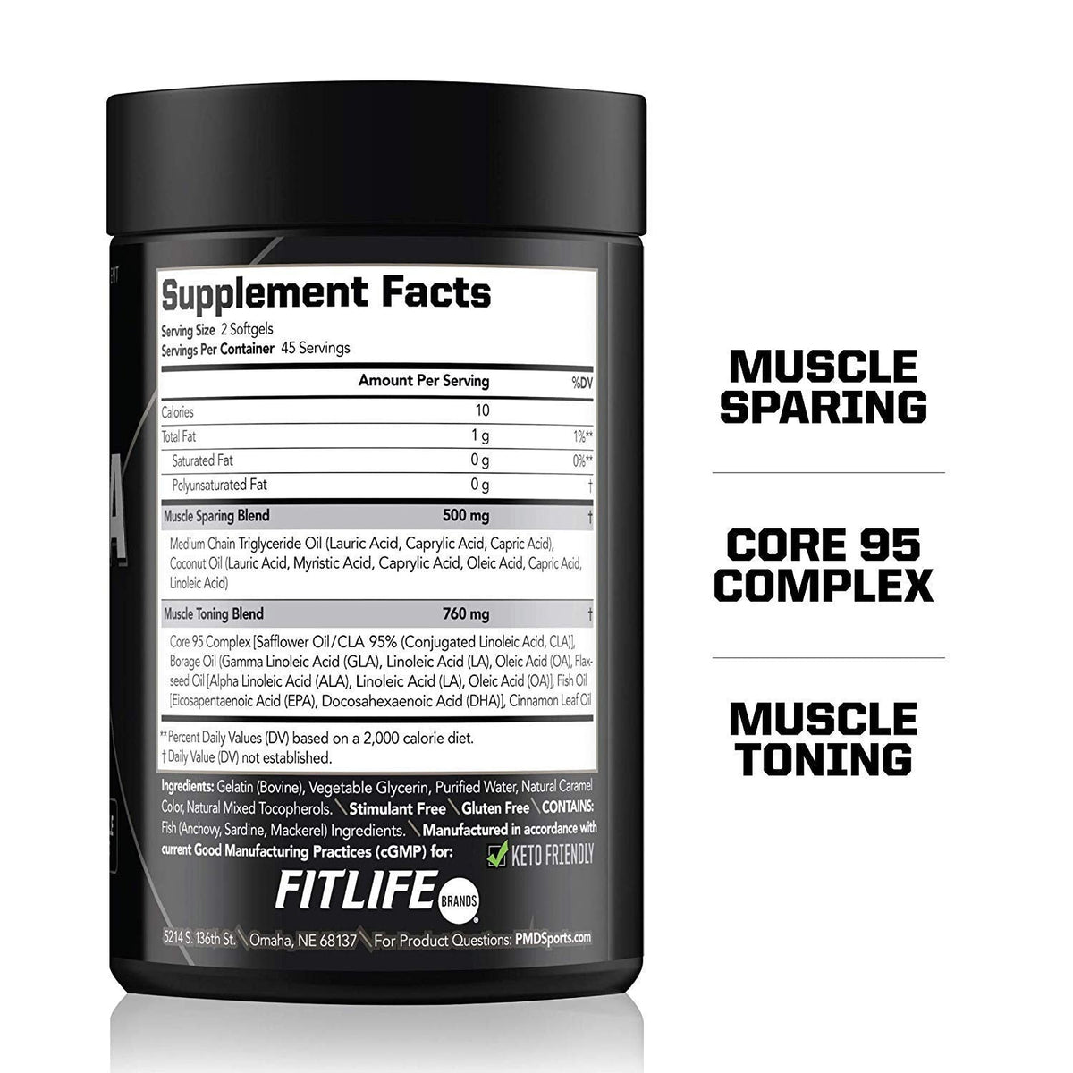 PMD Sports Ultra Pump Fuel Insanity - Pre Workout - Grape Gusher (30 Servings) Sports Omega Cuts Elite Thermogenic Fat Burner (90 Softgels)