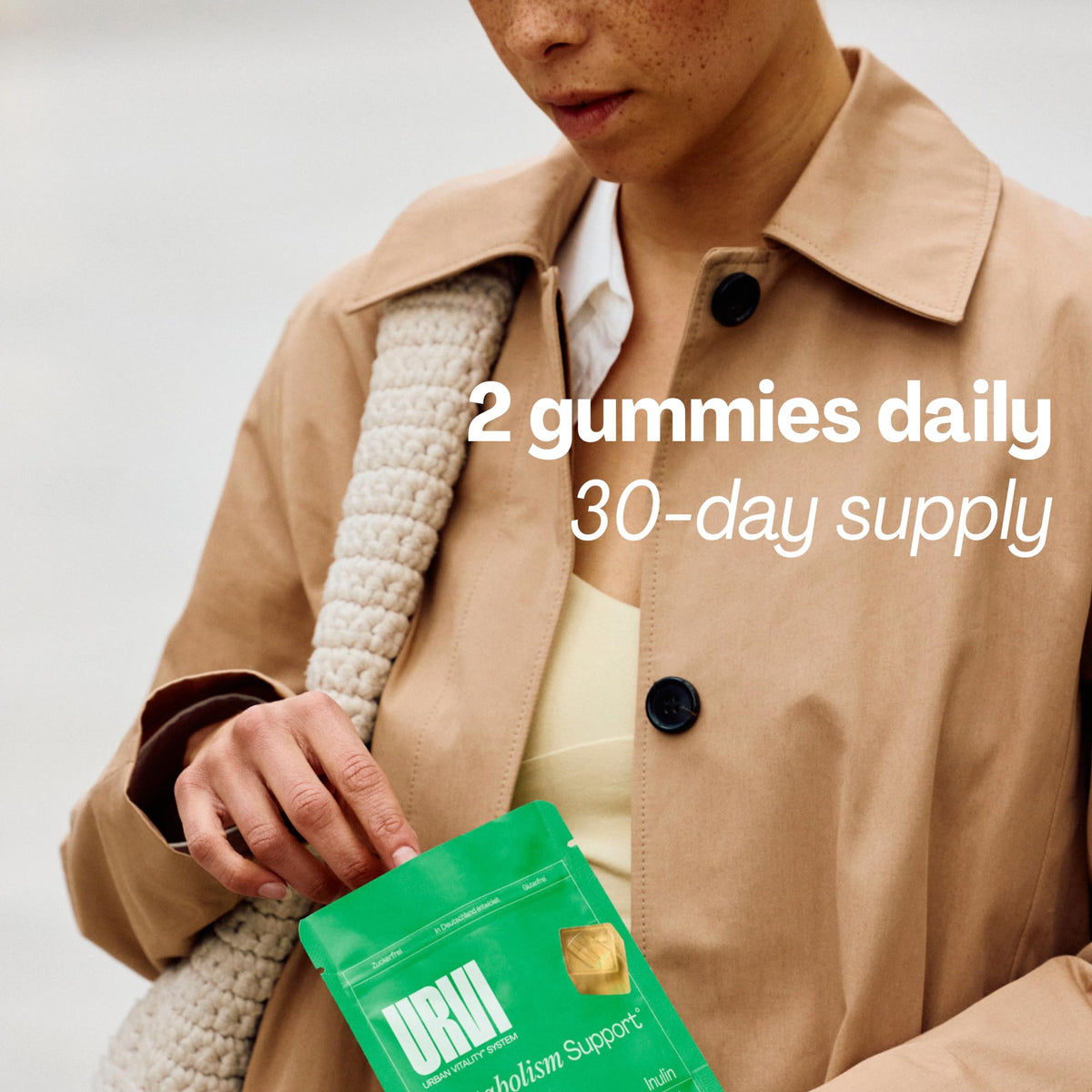 URVI® Metabolism Support Gummies 4-in-1 – Chromium Picolinate, Choline, Inulin & Ginger Extract - Prebiotic Fiber & Minerals – Gut Health & Digestive Support - OmniHealth US