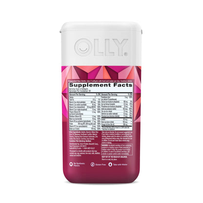OLLY Ultra Women's Multi Softgels, Overall Health and Immune Support, Omega-3s, Iron, Vitamins A, D, C, E, B12, Daily Multivitamin, 30 Day Supply - 60 Count - OmniHealth US