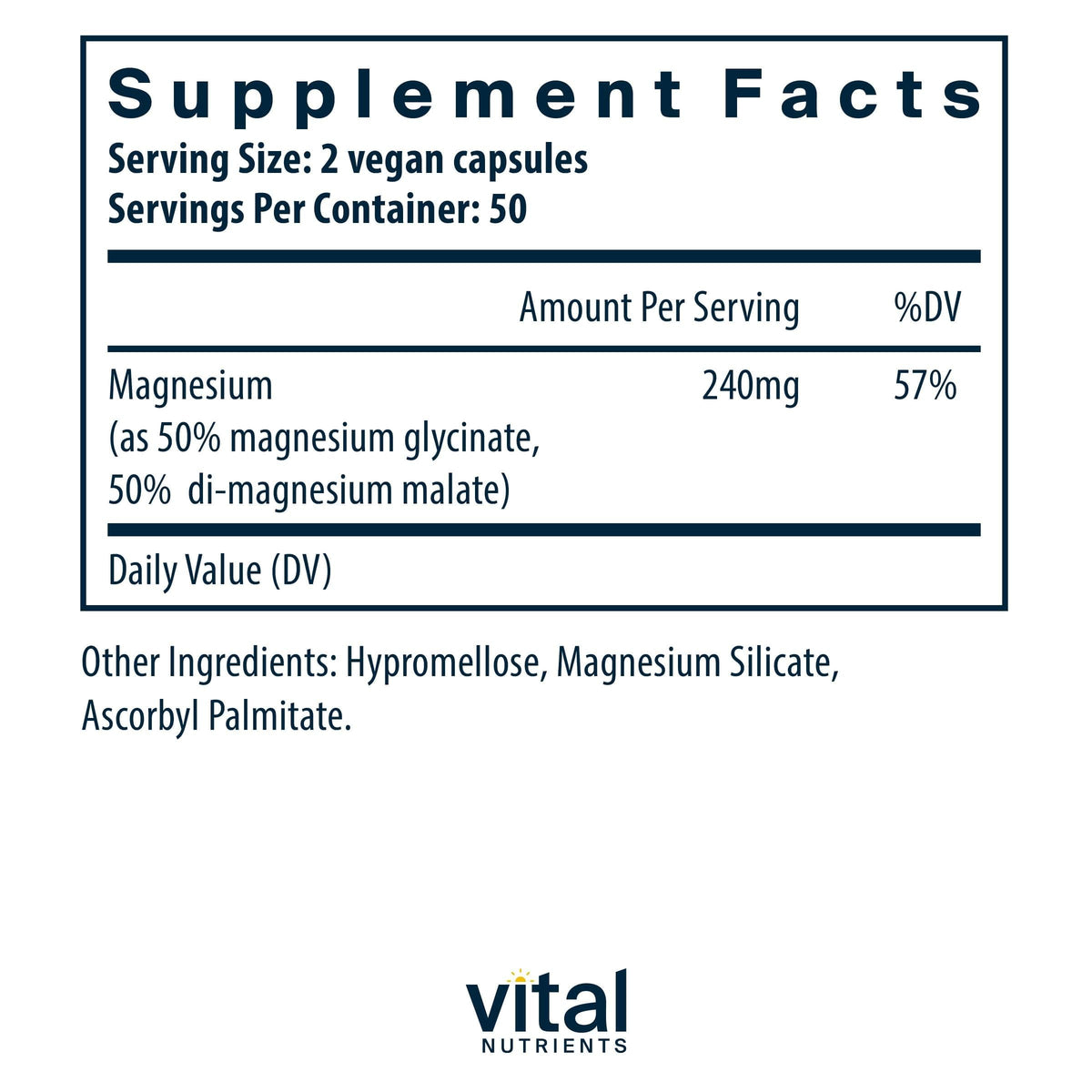 Vital Nutrients Magnesium Glycinate + Malate - 120mg Vegan Magnesium Supplement for Women and Men - Muscle, Heart, Bone Support* - Promotes Relaxation - OmniHealth US