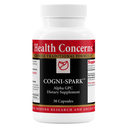 Health Concerns Cogni-Spark – Brain Support for Memory, Focus, and Mental Clarity – Alpha-GPC Choline Supplement for Cognition, Nerve Function & Longevity - OmniHealth US