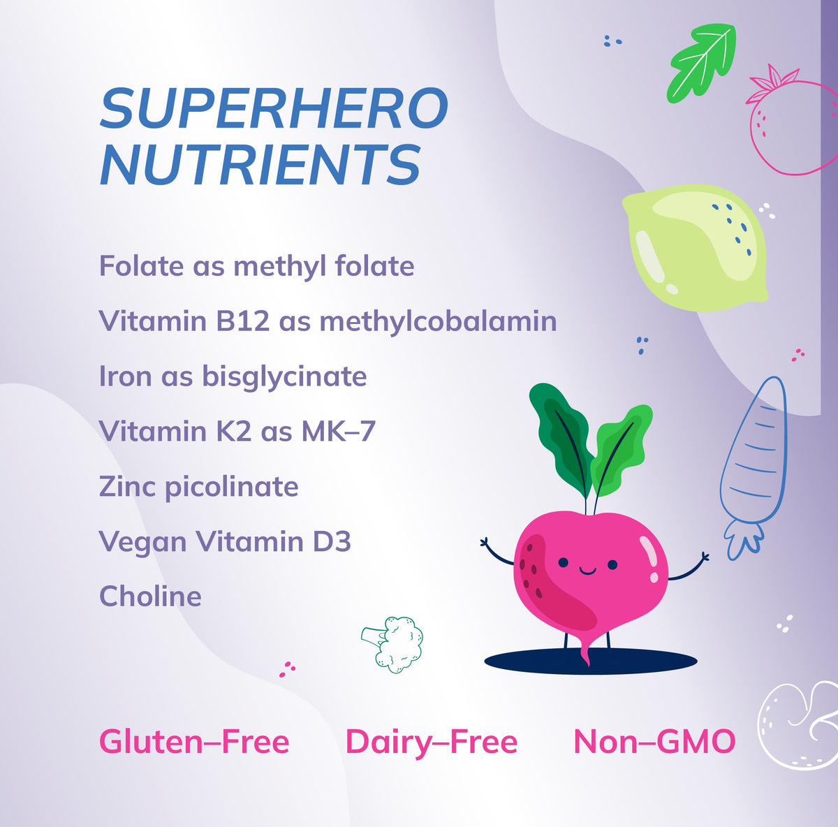 Super Mini-Multi - Children's Multivitamin Swallowable Capsules with Methyl Folate, Methyl B12 and Coenzyme B Vitamins for Growth - OmniHealth US