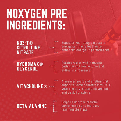 Purus Labs NOXYGEN PREWORKOUT Powder, 30 Servings (Strawberry Candy)