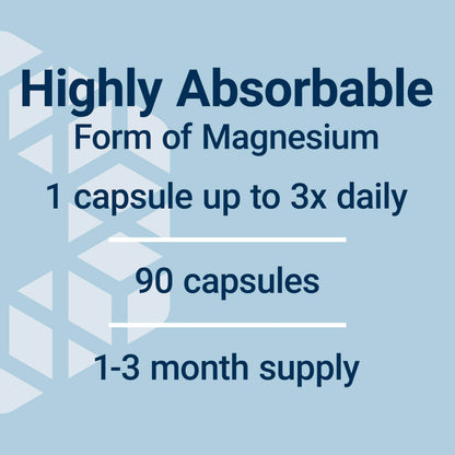 Life Extension Magnesium Glycinate, Heart Health, Bone Health, Nerve and Muscle Support, Highly absorbable, Gluten-Free, Non-GMO - OmniHealth US