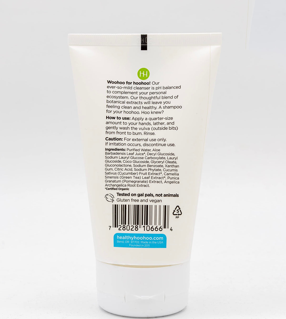 healthy hoohoo Gentle Feminine Wash - Organic Ingredients, pH Balanced, Fragrance Free healthy hoohooBuy Supplements Australia