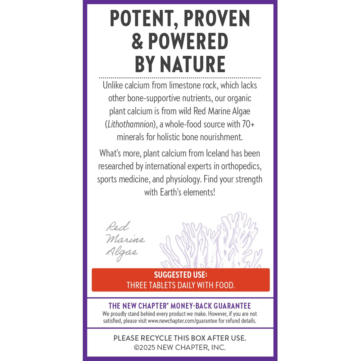 New Chapter Calcium Supplement - Bone Strength Plant-Based USDA Organic Calcium with Magnesium, Vitamin D3+K2, for Bone Health & Joint Mobility, Heart Support - OmniHealth US