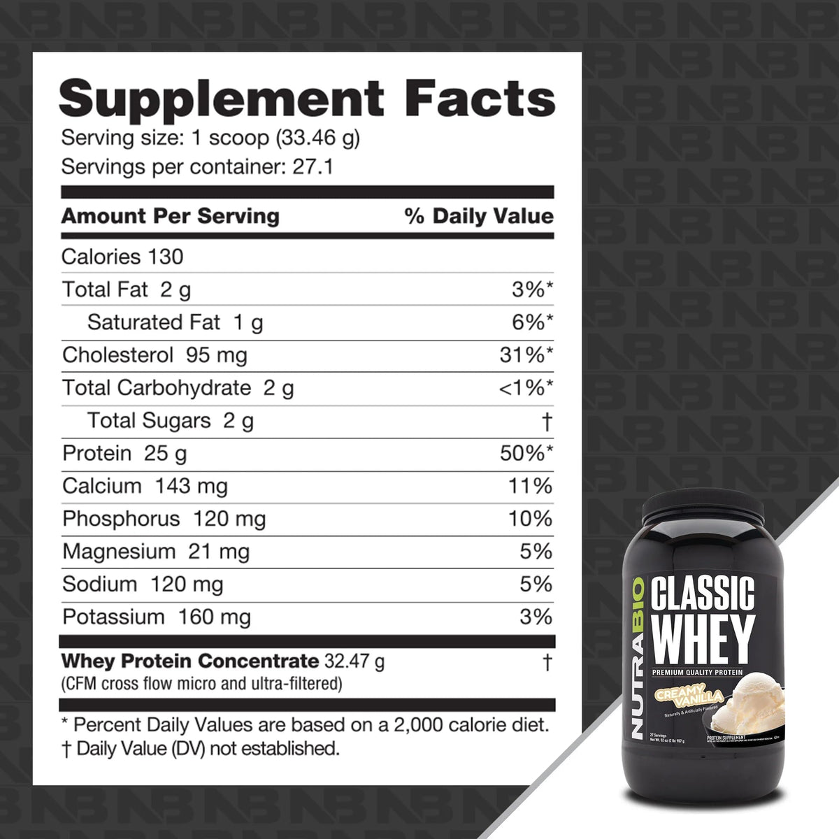 NutraBio Classic Whey Protein Powder- 25G of Protein Per Scoop - Full-Spectrum Amino NutraBioBuy Supplements Australia