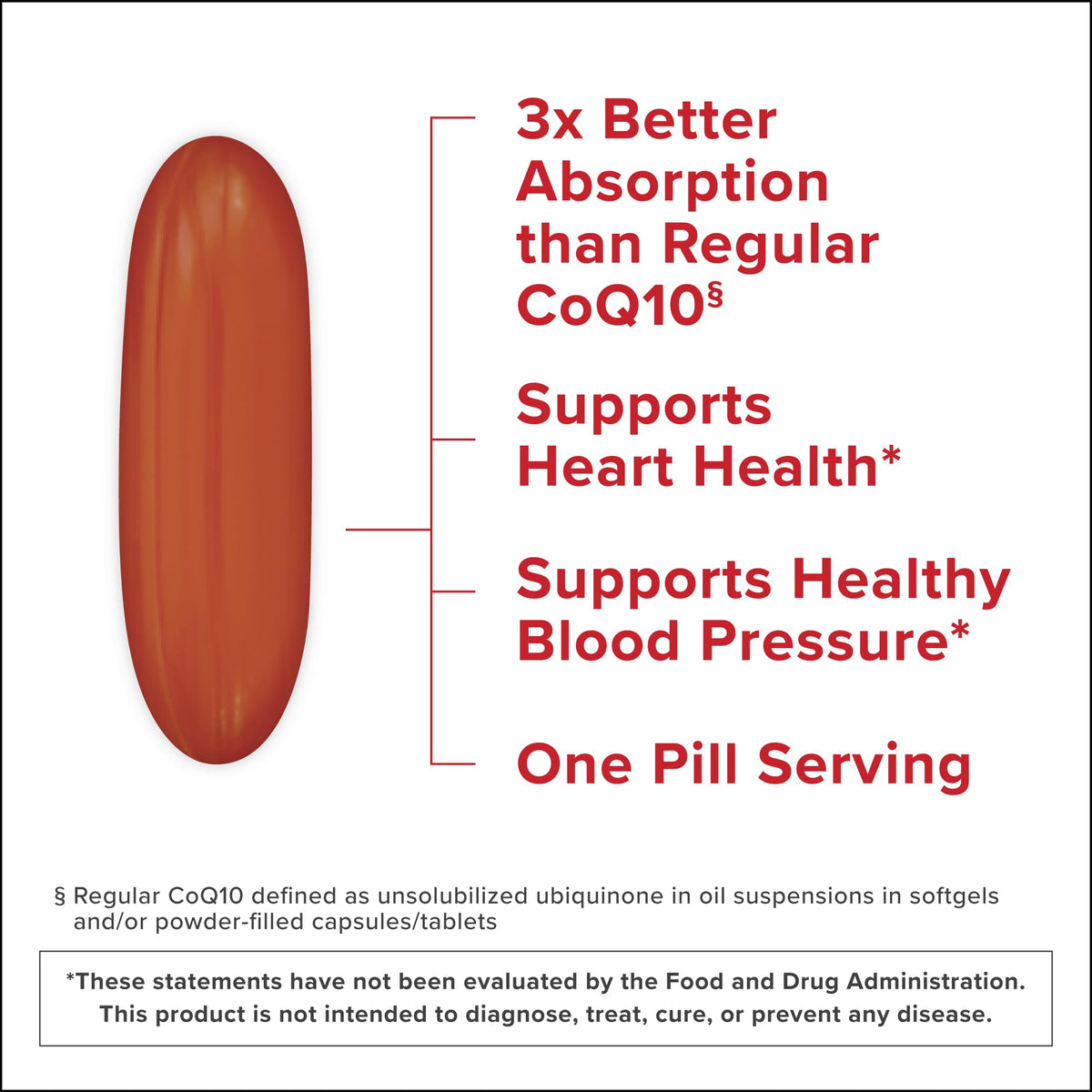 Qunol Ultra CoQ10 100mg Softgels- 3x Better Absorption, Antioxidant for Heart Health & Energy Production, Coenzyme Q10 Vitamins - OmniHealth US