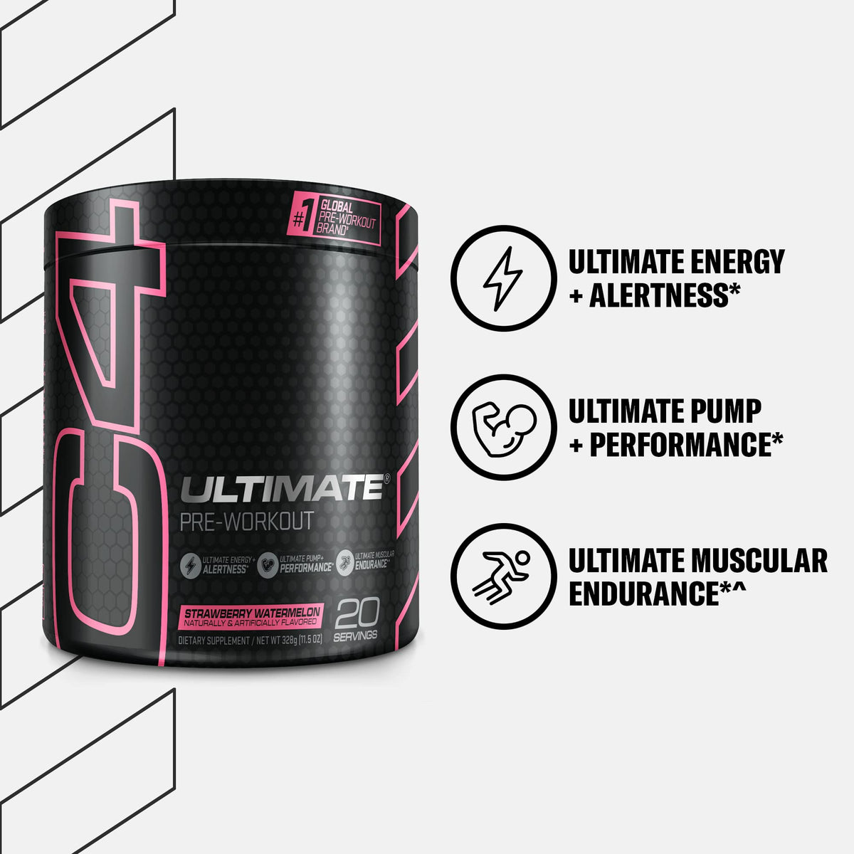 Cellucor C4 Ultimate Pre Workout Powder Strawberry Watermelon - Sugar Free CellucorBuy Supplements Australia