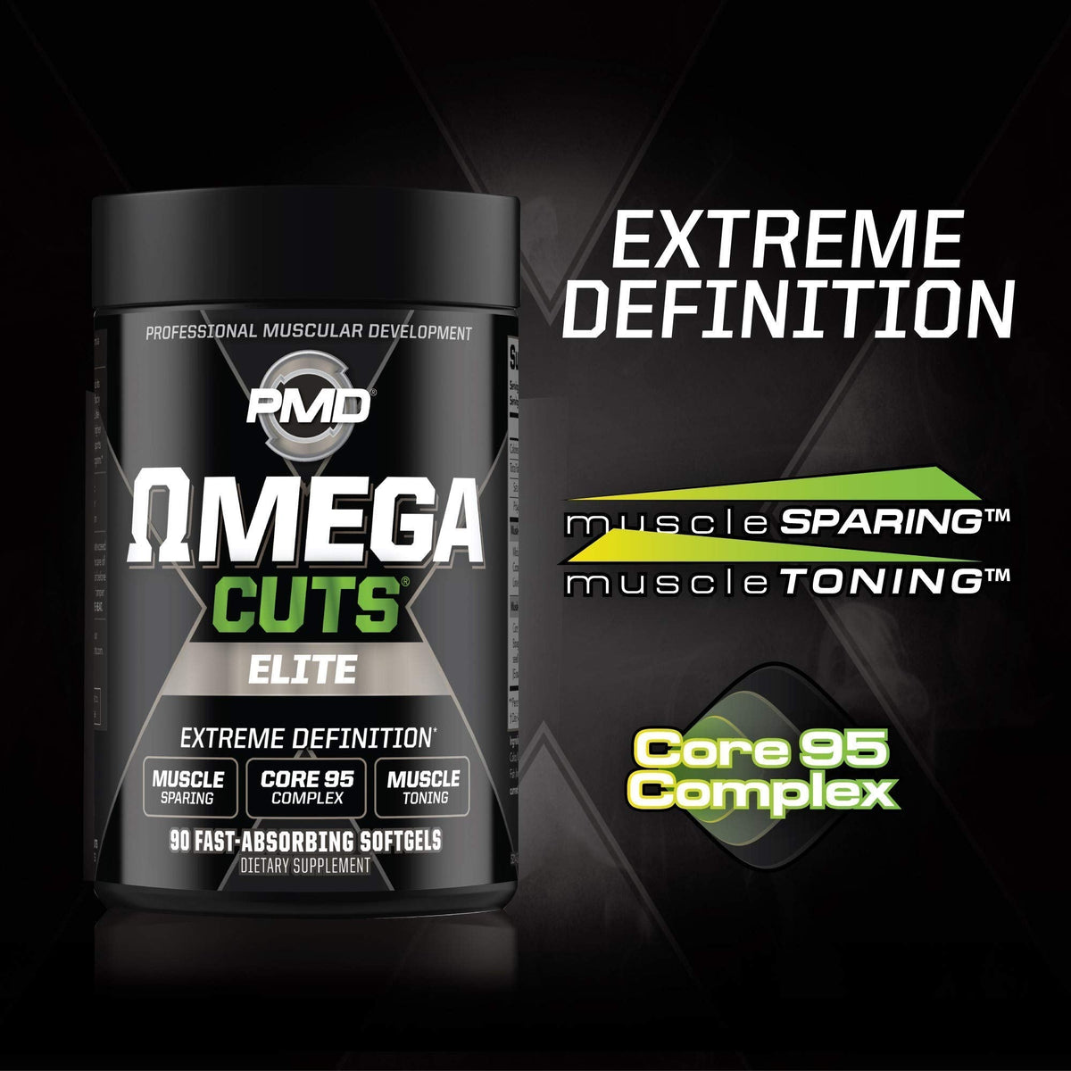 PMD Sports Ultra Pump Fuel Insanity - Pre Workout - Cherry Bombsicle (30 Servings) Sports Omega Cuts Elite Thermogenic Fat Burner (90 Softgels)