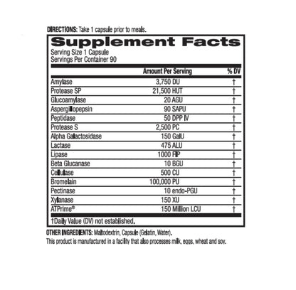 BioTrust AbsorbMax Broad Spectrum Digestive Enzyme Blend, Gluten Free, Non GMO, Digestive Support for Nutrient Digestion, Absorption and Periodic - OmniHealth US