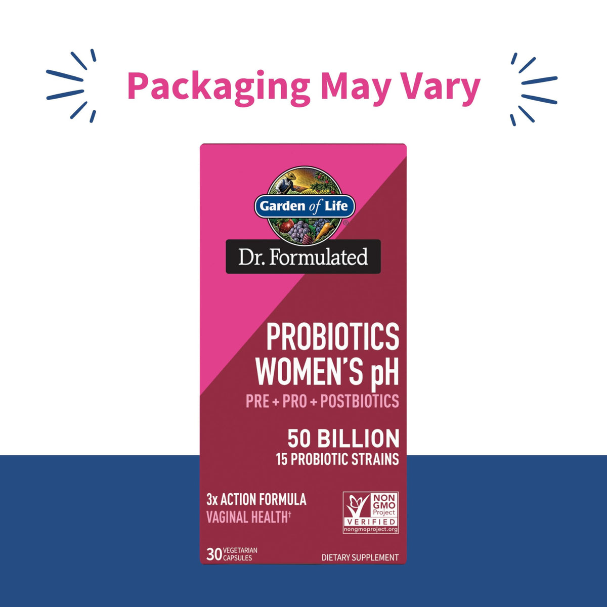 Garden of Life Dr Formulated Once Daily 3-in-1 Complete Prebiotics, Postbiotics & Probiotics for Women, PRE + PRO + POSTBIOTIC Supplement for Women’s Digestive - OmniHealth US