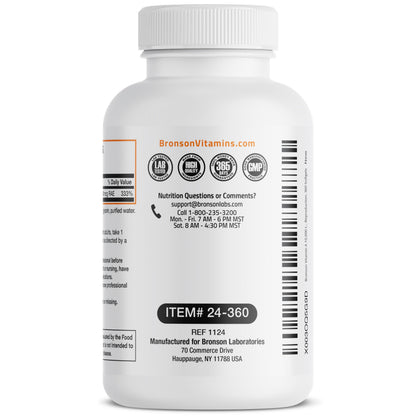 Bronson Vitamin A 10,000 IU Premium Non-GMO Formula Supports Healthy Vision & Immune System and Healthy Growth & Reproduction, 360 Softgels - OmniHealth US