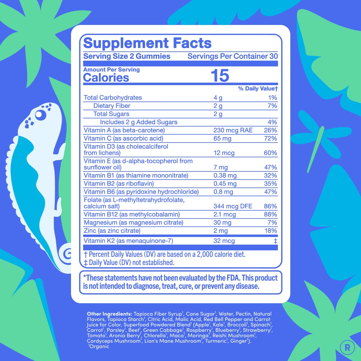 FIRST DAY Vitamins for Teens - Teen Multi Vitamins for Girls & Boys 12-17, Organic Fruit & Veggie Blend - 12 Key Nutrients: Vitamins A - OmniHealth US