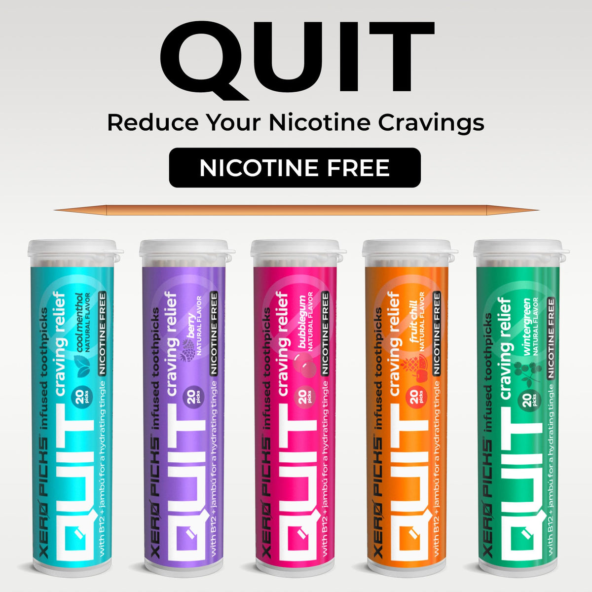 Xero Picks Infused Flavored Toothpicks to Help Quit Smoking - Nicotine Xero PicksBuy Supplements Australia