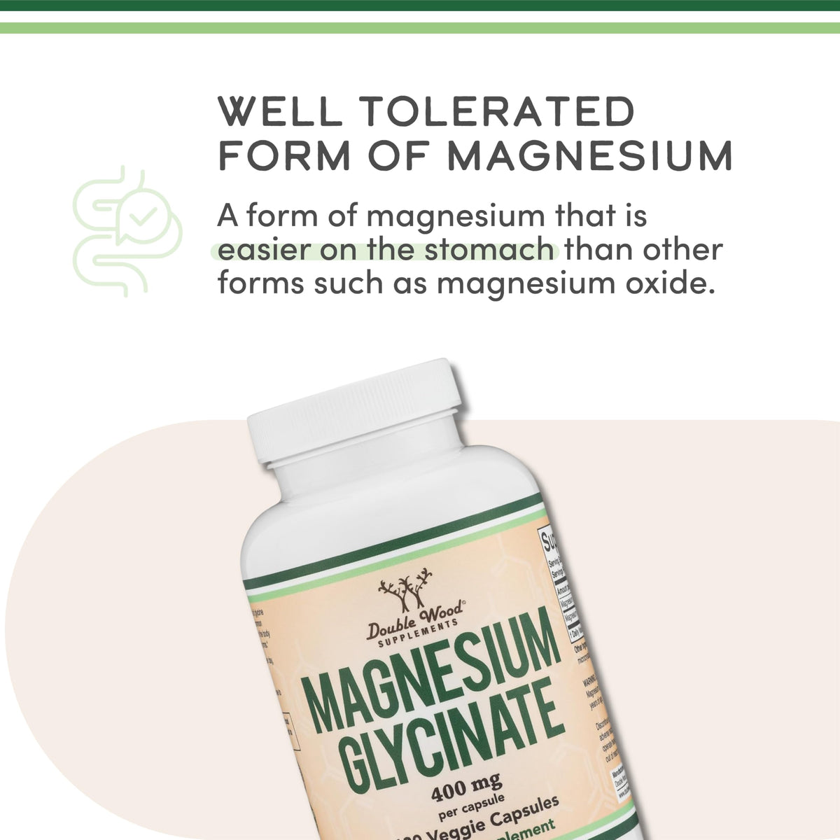 Magnesium Glycinate 400mg | 180 Capsules | Sleep, Muscle, & Heart Support | Vegan, Third Party Tested, Gluten Free - OmniHealth US