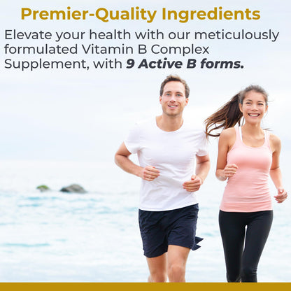 Premier Research Labs Complete B - Vitamin B Complex Supplement for Optimal Health | Vitamin B Supplement with Biotin | 9 Active B Vitamins | for Liver - OmniHealth US