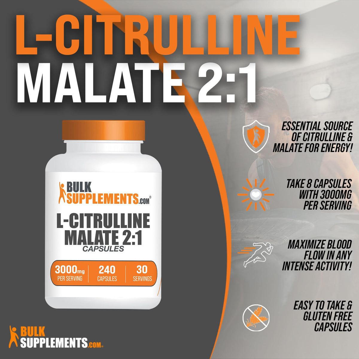 BULKSUPPLEMENTS.COM L-Citrulline Malate Capsules - Citrulline Malate 3000mg BULKSUPPLEMENTS.COMBuy Supplements Australia