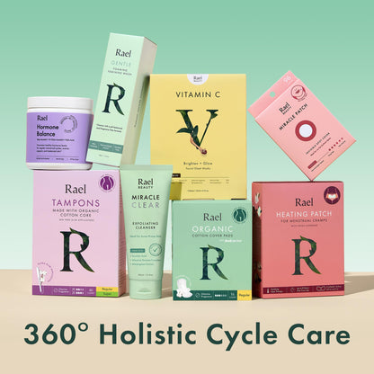 Rael Pads for Women, Organic Cotton Cover - Period Pads with Wings, Sanitary Napkins, Heavy RaelBuy Supplements Australia