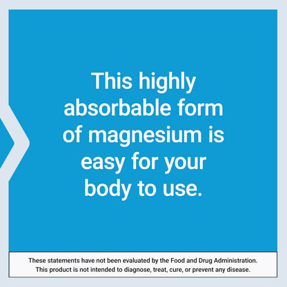 Life Extension Magnesium Glycinate, Heart Health, Bone Health, Nerve and Muscle Support, Highly absorbable, Gluten-Free, Non-GMO - OmniHealth US