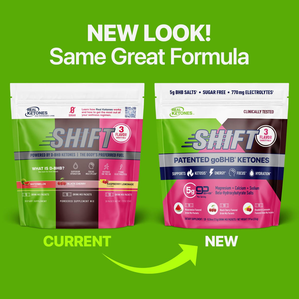 Real Ketones BHB Exogenous Ketones Drink Mix Packets Keto Electrolytes Powder Packets No Sugar with 4 Main Fasting Electrolytes Plus Hydrating Patented Keto BHB - OmniHealth US