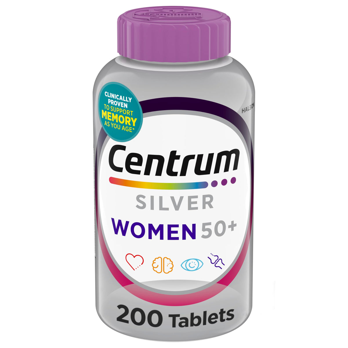 Centrum Silver Women's Multivitamin for Women 50 Plus, Multivitamin/Multimineral Supplement with Vitamin D3, B Vitamins, Non-GMO Ingredients - OmniHealth US