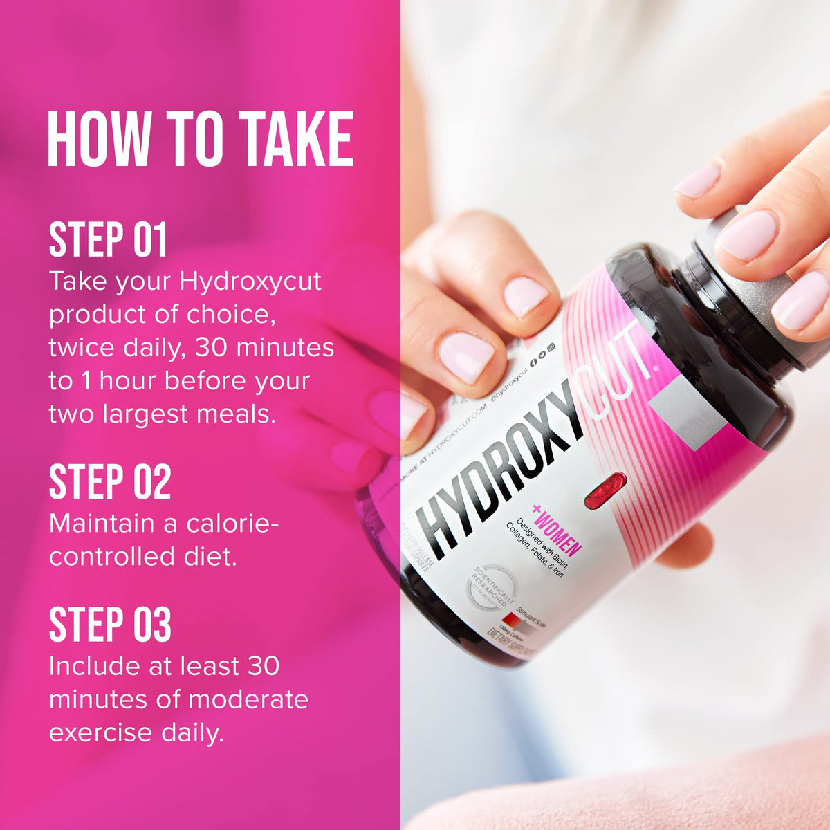 Hydroxycut + Women Pills with Biotin & Collagen | Hair Nails and Skin Vitamins | Iron Supplement HydroxycutBuy Supplements Australia