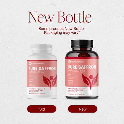 Saffron Supplements - 100% Pure Saffron Extract Capsules - Boost Energy & Mood, Support Eye & Heart Health - OmniHealth US