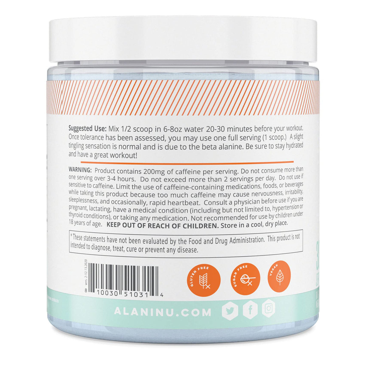 Alani Nu Pre Workout Powder | Amino Energy Boost | Endurance Supplemen