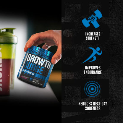 Jacked Factory N.O. XT Nitric Oxide Supplement, Growth Surge Post Workout Muscle Builder, Build XT Muscle Builder