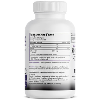 Bronson CLA 3000 Extra High Potency Supports Healthy Weight Management Lean Muscle Mass Non-Stimulating - OmniHealth US