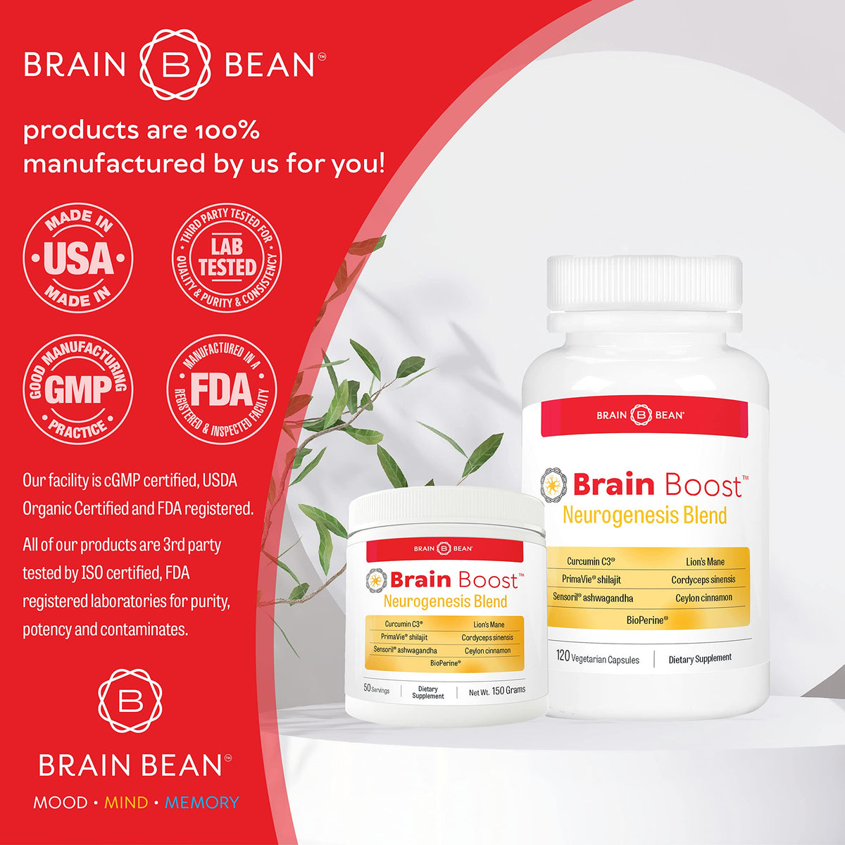 Brain Bean Brain-Boost (Formerly Brain BeanBuy Supplements Australia