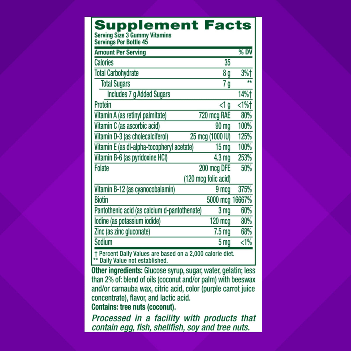 Vitafusion Gorgeous Hair, Skin & Nails Multivitamin Gummy Vitamins, plus Biotin and Antioxidant vitamins C&E, Raspberry Flavor VitafusionBuy Supplements Australia