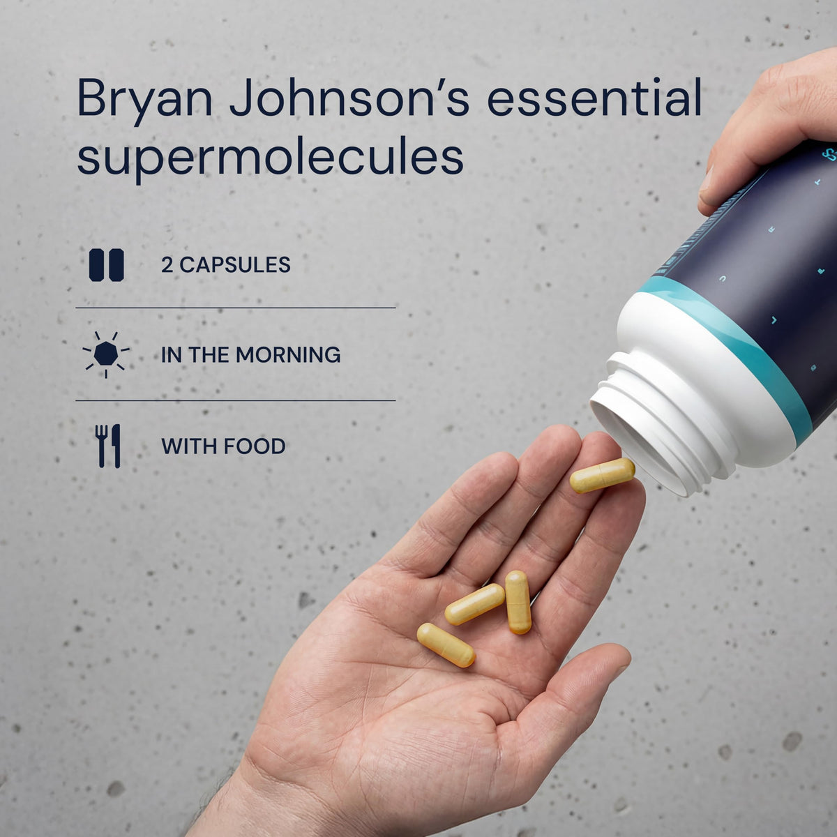 Blueprint Bryan Johnson Essential Capsules - Daily Multivitamin/Multimineral for Women and Men - Antioxidant Supplement with Calcium, Vitamin B1, Vitamin D, and Zinc - OmniHealth US