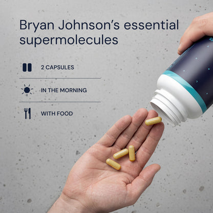 Blueprint Bryan Johnson Essential Capsules - Daily Multivitamin/Multimineral for Women and Men - Antioxidant Supplement with Calcium, Vitamin B1, Vitamin D, and Zinc - OmniHealth US
