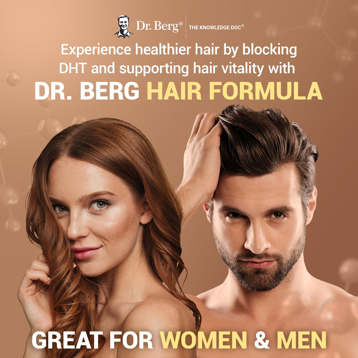 Dr. Berg All-in-One Vitamins for Hair, Skin, & Nails - Advanced Formula with Biotin, Saw Palmetto, DHT Blocker, & Trace Minerals - 90 Veg Capsules - OmniHealth US
