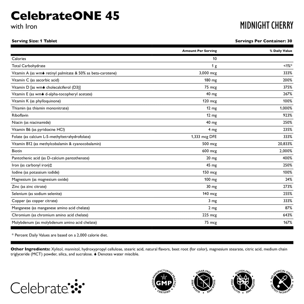 Celebrate Vitamins CelebrateONE 45 Chewables, 45mg Iron - Once Daily Bariatric Multivitamin, Essential Vitamins & Minerals Celebrate Bariatric SupplementsBuy Supplements Australia