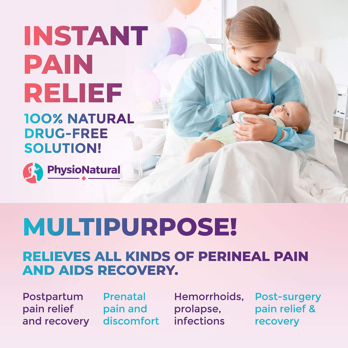 Reusable Perineal Ice Packs with Washable Sleeves – for Hemorrhoids, Postpartum Vaginal Pain PhysioNaturalBuy Supplements Australia