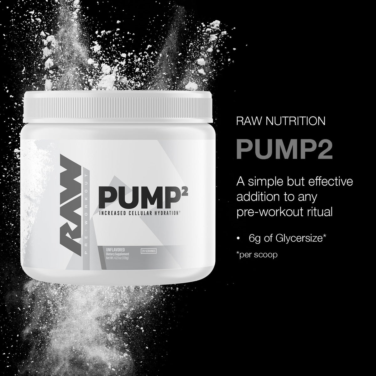 RAW Pump2 Pre Workout | Glycerol Pump Pre Workout Supplement, Pair Pump Supplement for Best Results Or Any Preworkout Powder | Enhanced Hydratio - OmniHealth US