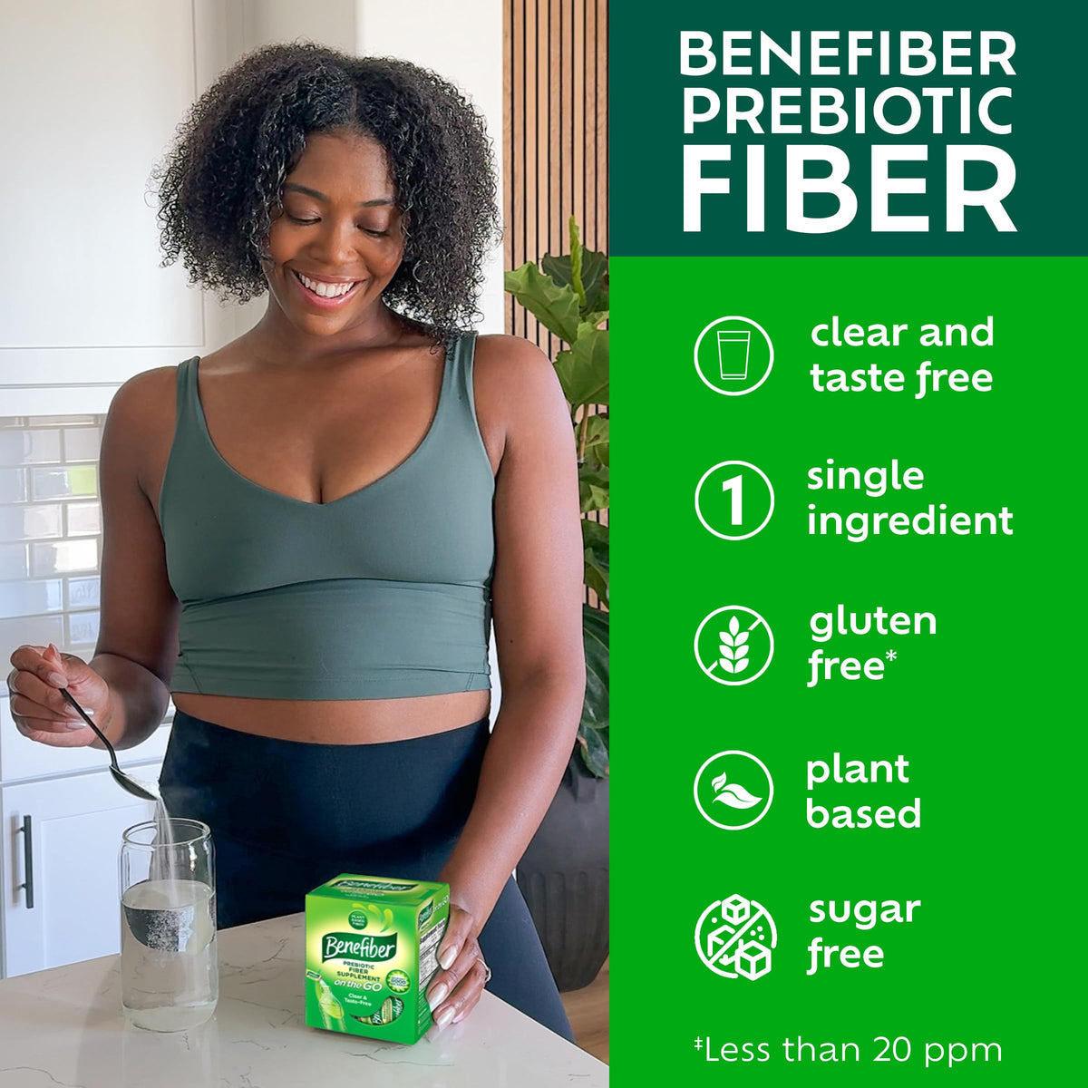 Benefiber On The Go Prebiotic Fiber Supplement Powder for Digestive Health, Daily Fiber, Unflavored - 28 Sticks (3.92 Ounces) - OmniHealth US
