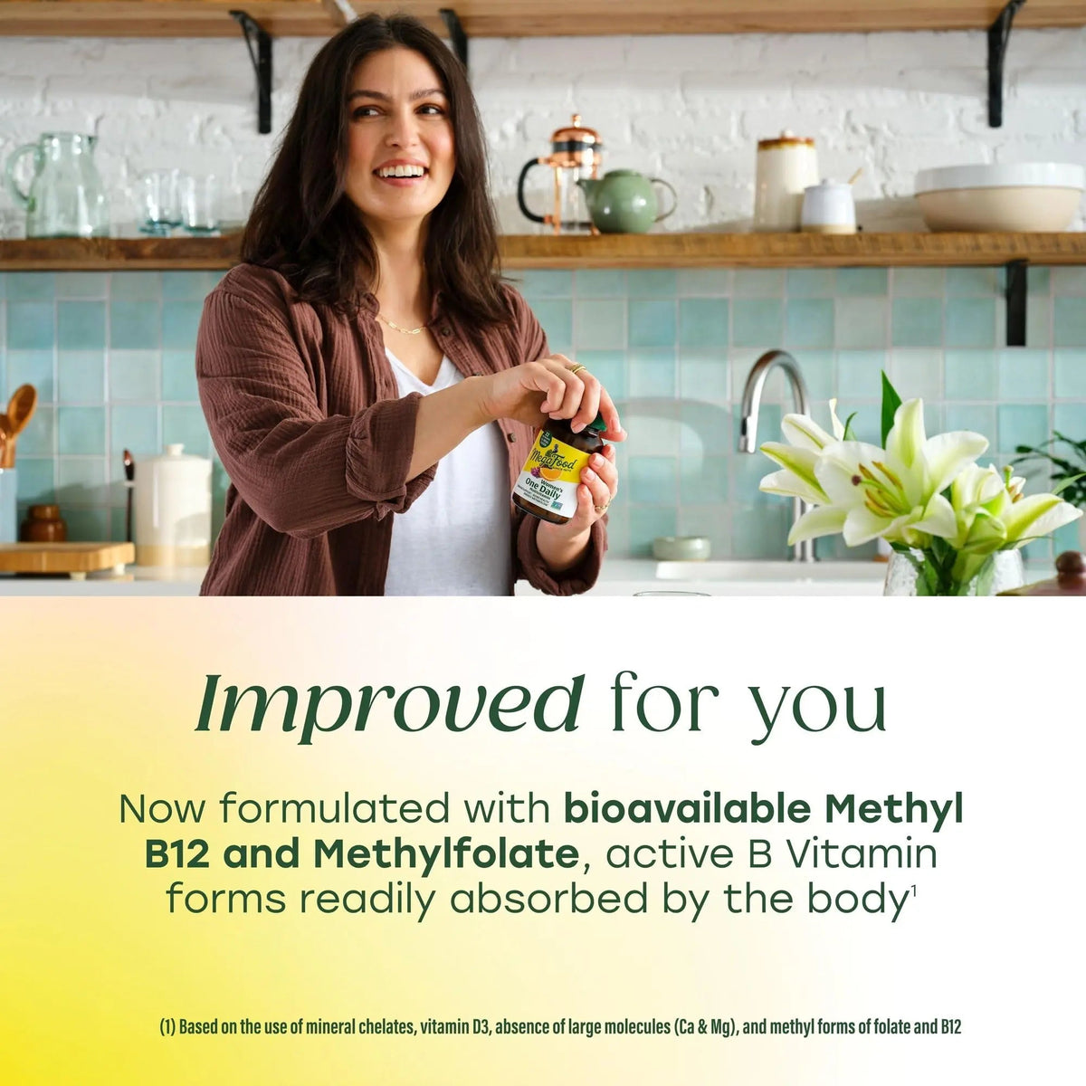 MegaFood Womens Multivitamin One Daily - Multivitamin for Women - Vitamin C, Vitamin D, Iron & B Vitamins - Bone, Energy Metabolism & Immune Support - Vegetarian, GlutenFree - 90 Tablets, 90 Servings MegaFoodBuy Supplements Australia