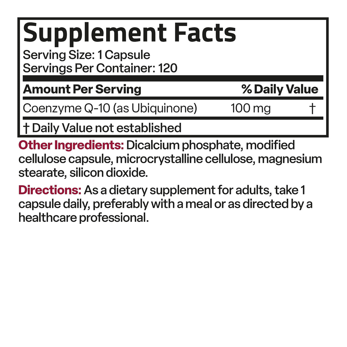 Bronson CoQ10 100 MG High Potency Cellular Energy Production, 120 Vegetarian Capsules BronsonBuy Supplements Australia