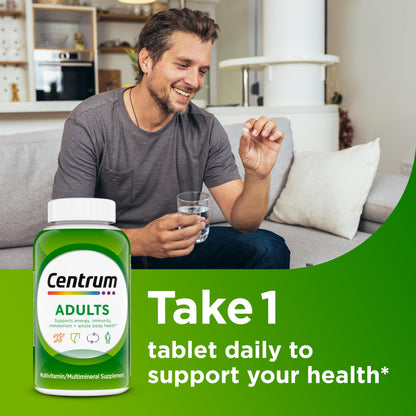 Centrum Adult Multivitamin/Multimineral Supplement with Antioxidants, Zinc, Vitamin D3 and B Vitamins, Gluten Free - OmniHealth US