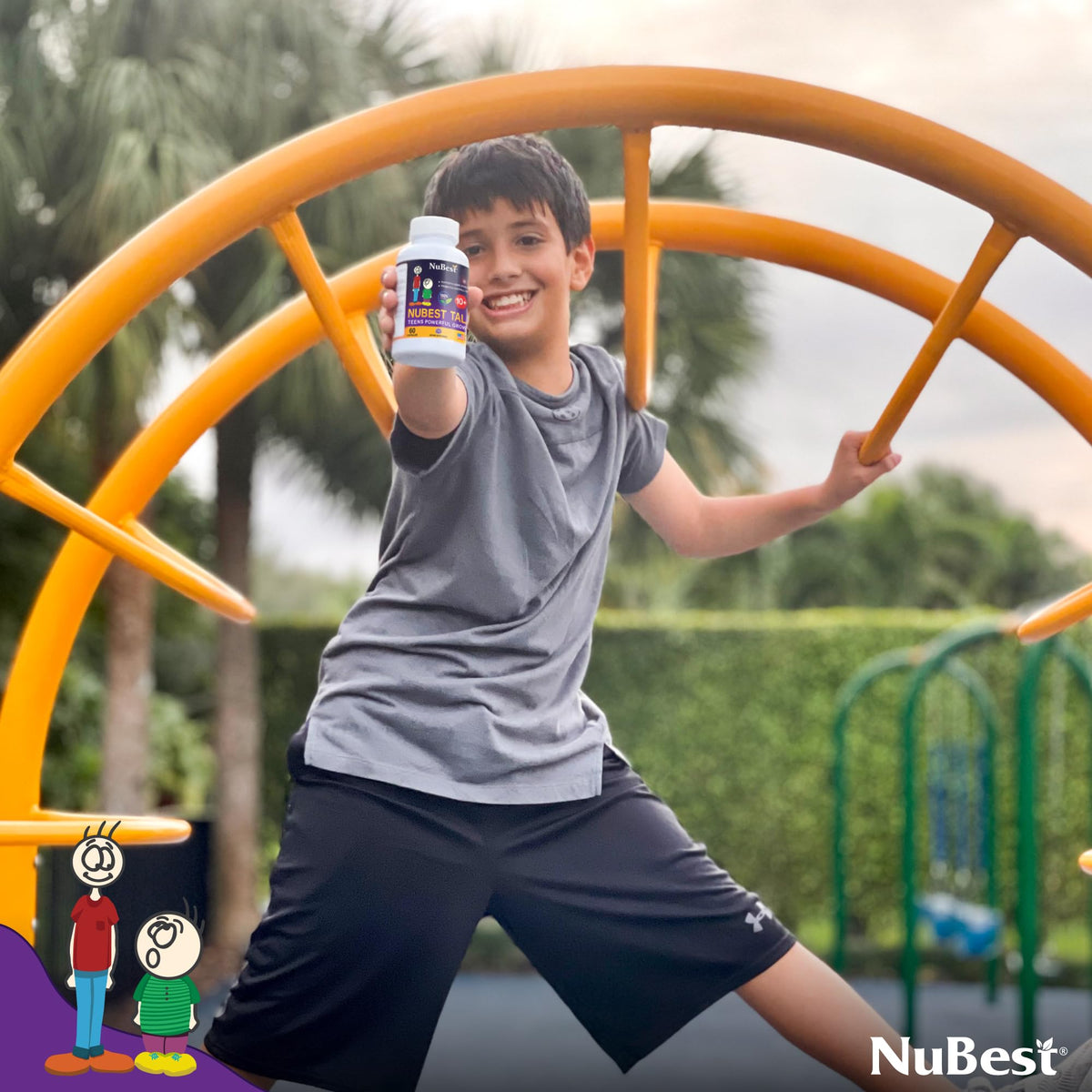 NuBest Tall 10+ Premium Bone Strength Formula, Enhanced Immunity and Overall Health for Age 10+ with Calcium, Vitamin D3, Vitamin K2 - OmniHealth US