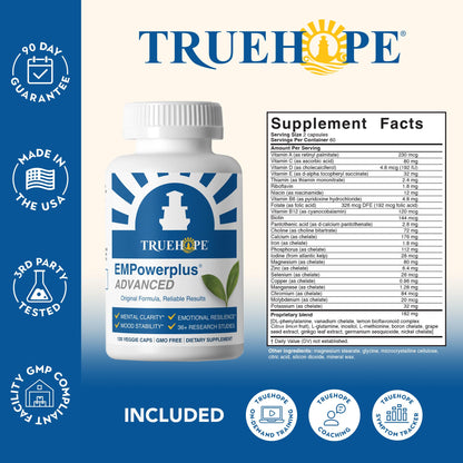 Truehope EMPowerplus Advanced Multivitamin for Women & Men - Broad-Spectrum Multivitamins & Chelated Minerals | 1000% Better Absorption - OmniHealth US