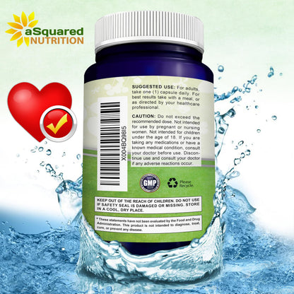 aSquared Nutrition CoQ10 (400mg Max Strength, 200 Capsules) - High Absorption Vegan Coenzyme Q10 Powder - Ubiquinone Supplement Pills, Extra Antioxidant CO Q-10 - OmniHealth US