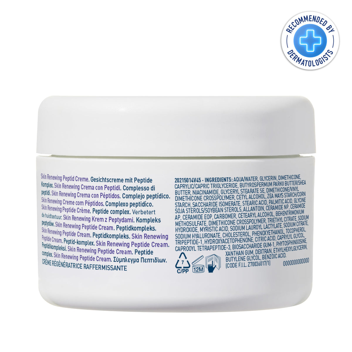 CeraVe Skin Renewing Night Cream, Niacinamide, Peptide Complex, and Hyaluronic Acid Moisturizer for Face, 1.7 Ounce, Packaging may Vary - OmniHealth US